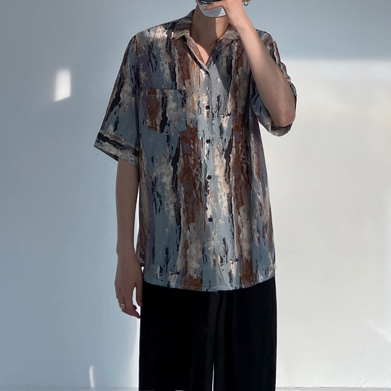 Loose Quarter Sleeve Shirt Korean Version