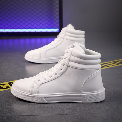 Plus Size Men's Leather Boots Fashion Casual Ankle Boots